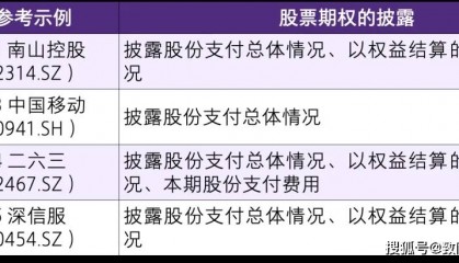 【致同研究之年报分析】股份支付准则应用披露示例（2）：以权益结算的股份支付披露示例——股票期权